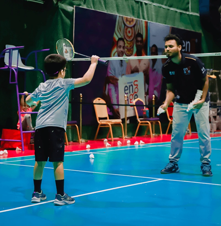 Synthetic Badminton Court